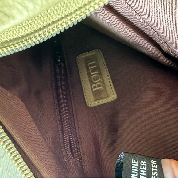 New Born Small Leather Backpack Taupe Bag - Picture 6 of 11